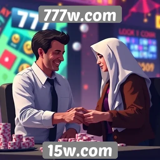 Interação do usuário na plataforma 777w.com